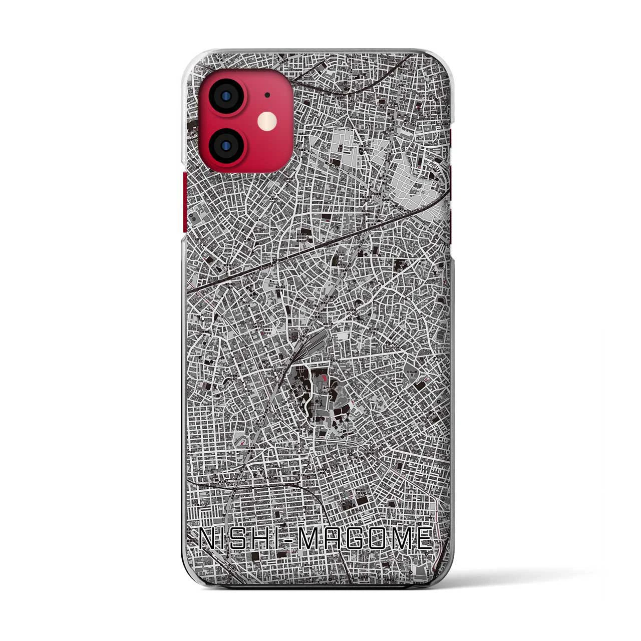 【西馬込(東京都)】地図柄iPhoneケース(クリアタイプ)