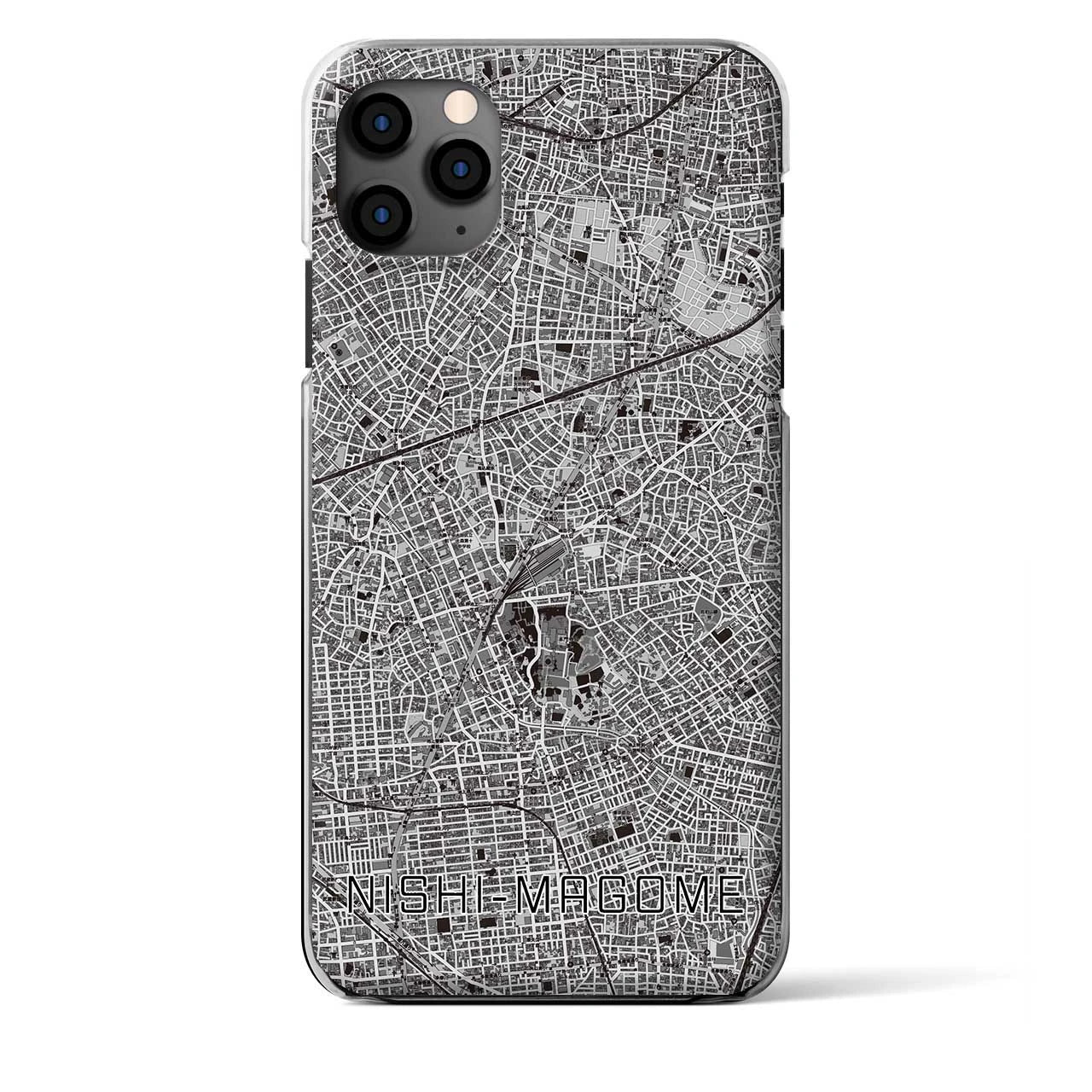 【西馬込(東京都)】地図柄iPhoneケース(クリアタイプ)