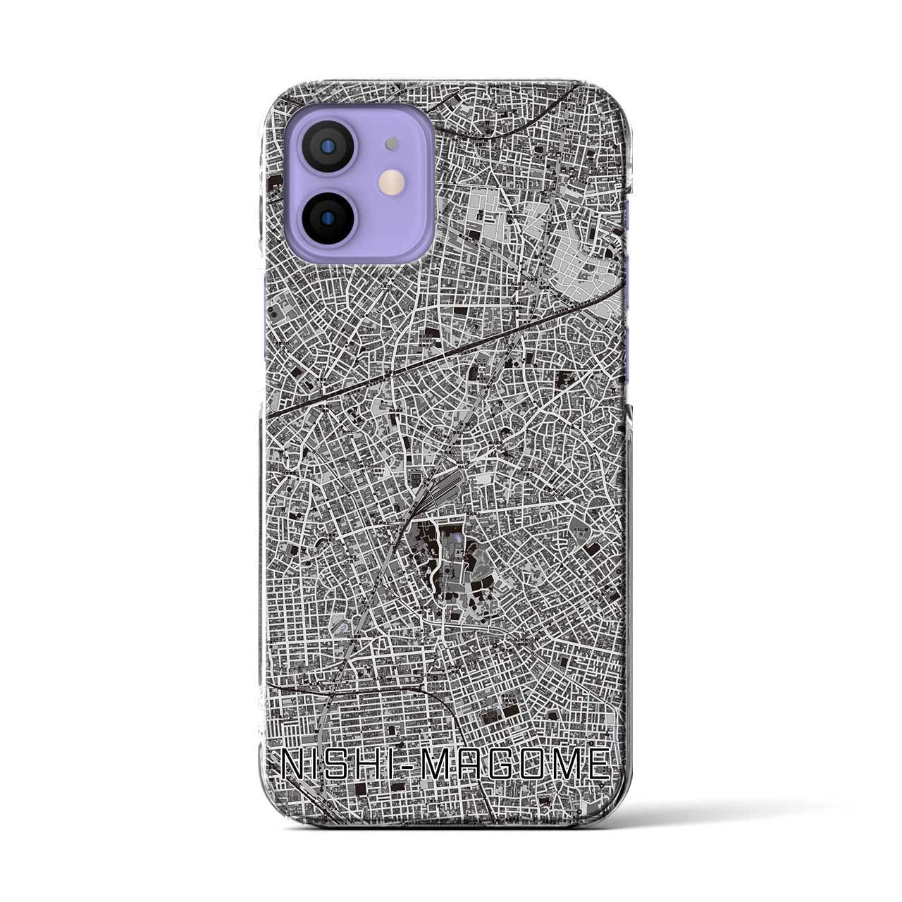 【西馬込(東京都)】地図柄iPhoneケース(クリアタイプ)