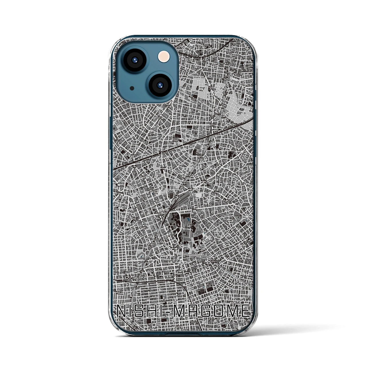 【西馬込(東京都)】地図柄iPhoneケース(クリアタイプ)