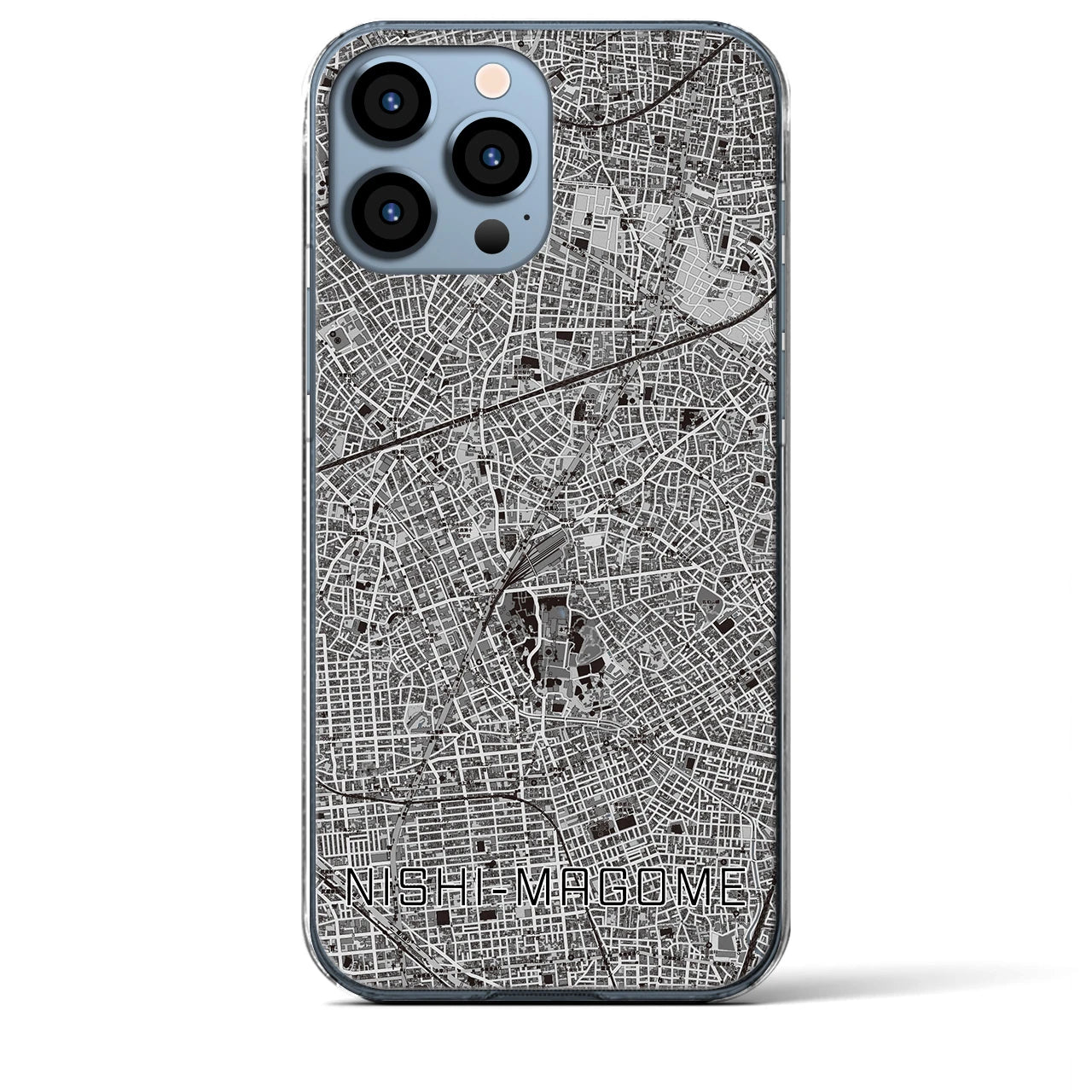 【西馬込(東京都)】地図柄iPhoneケース(クリアタイプ)