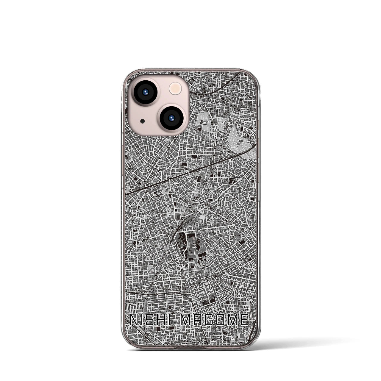 【西馬込(東京都)】地図柄iPhoneケース(クリアタイプ)