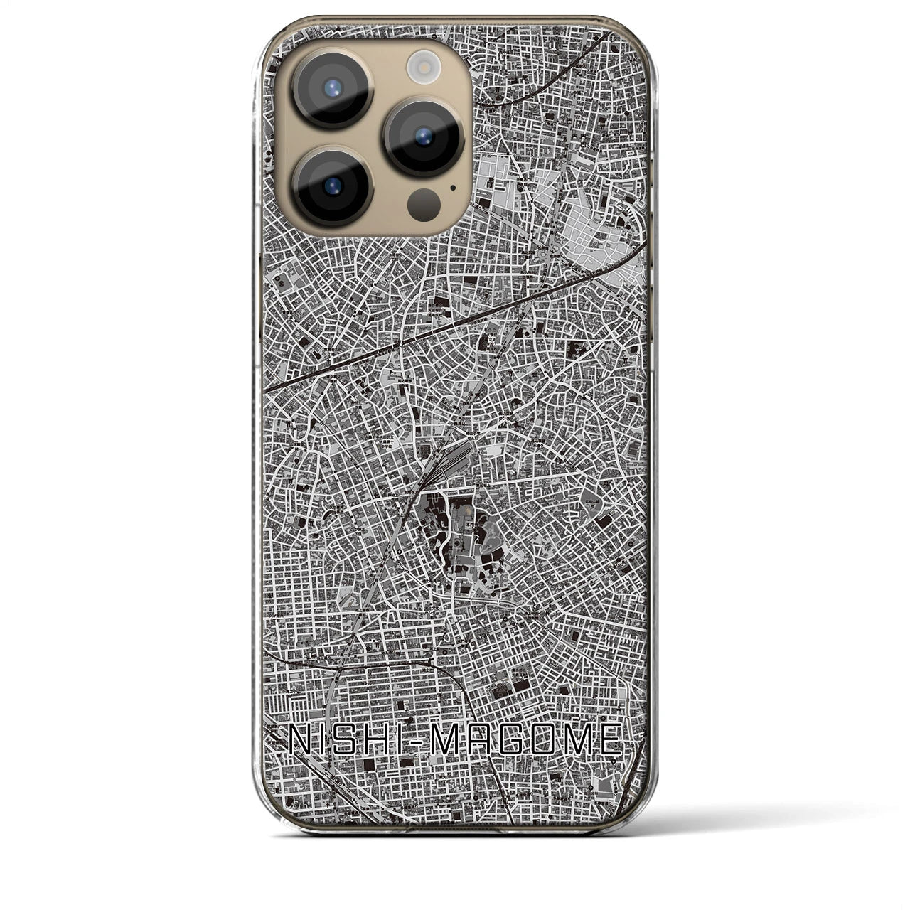 【西馬込(東京都)】地図柄iPhoneケース(クリアタイプ)