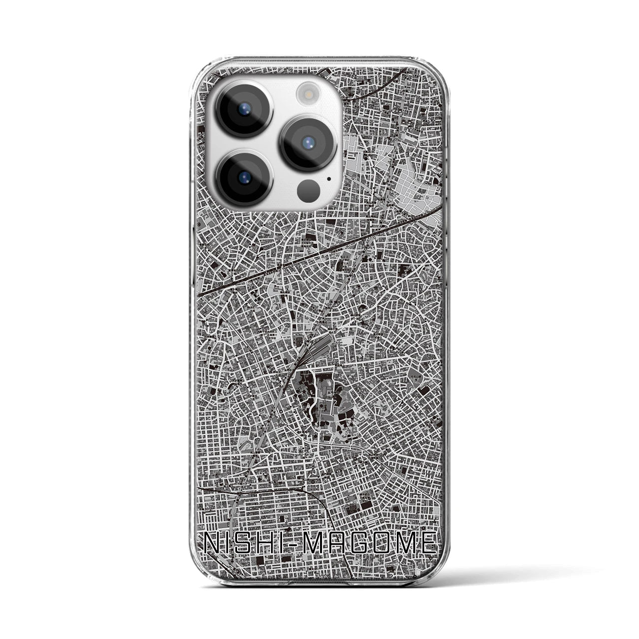 【西馬込(東京都)】地図柄iPhoneケース(クリアタイプ)