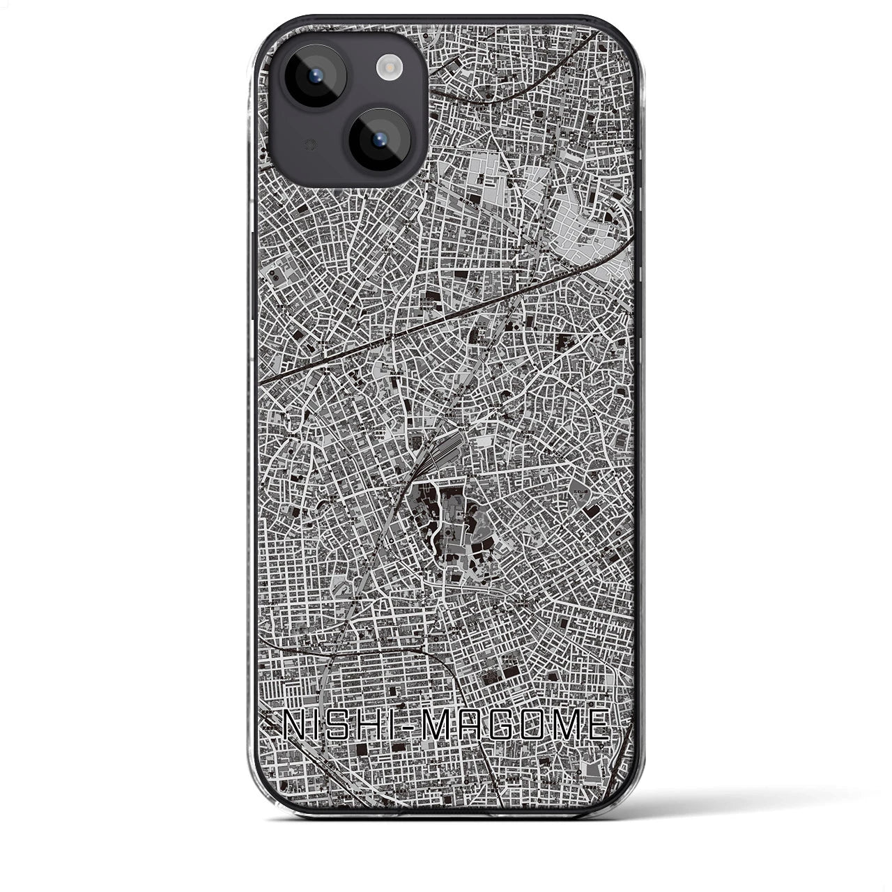 【西馬込(東京都)】地図柄iPhoneケース(クリアタイプ)