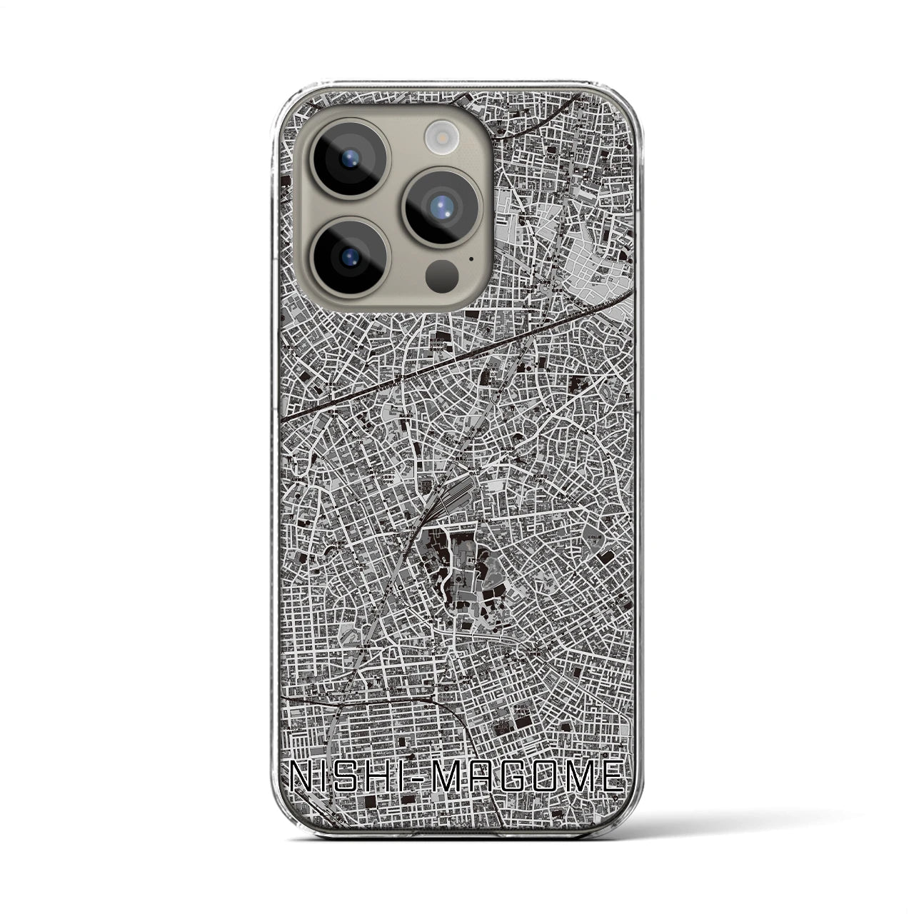 【西馬込(東京都)】地図柄iPhoneケース(クリアタイプ)