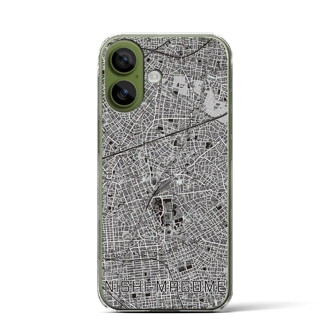 【西馬込(東京都)】地図柄iPhoneケース(クリアタイプ)