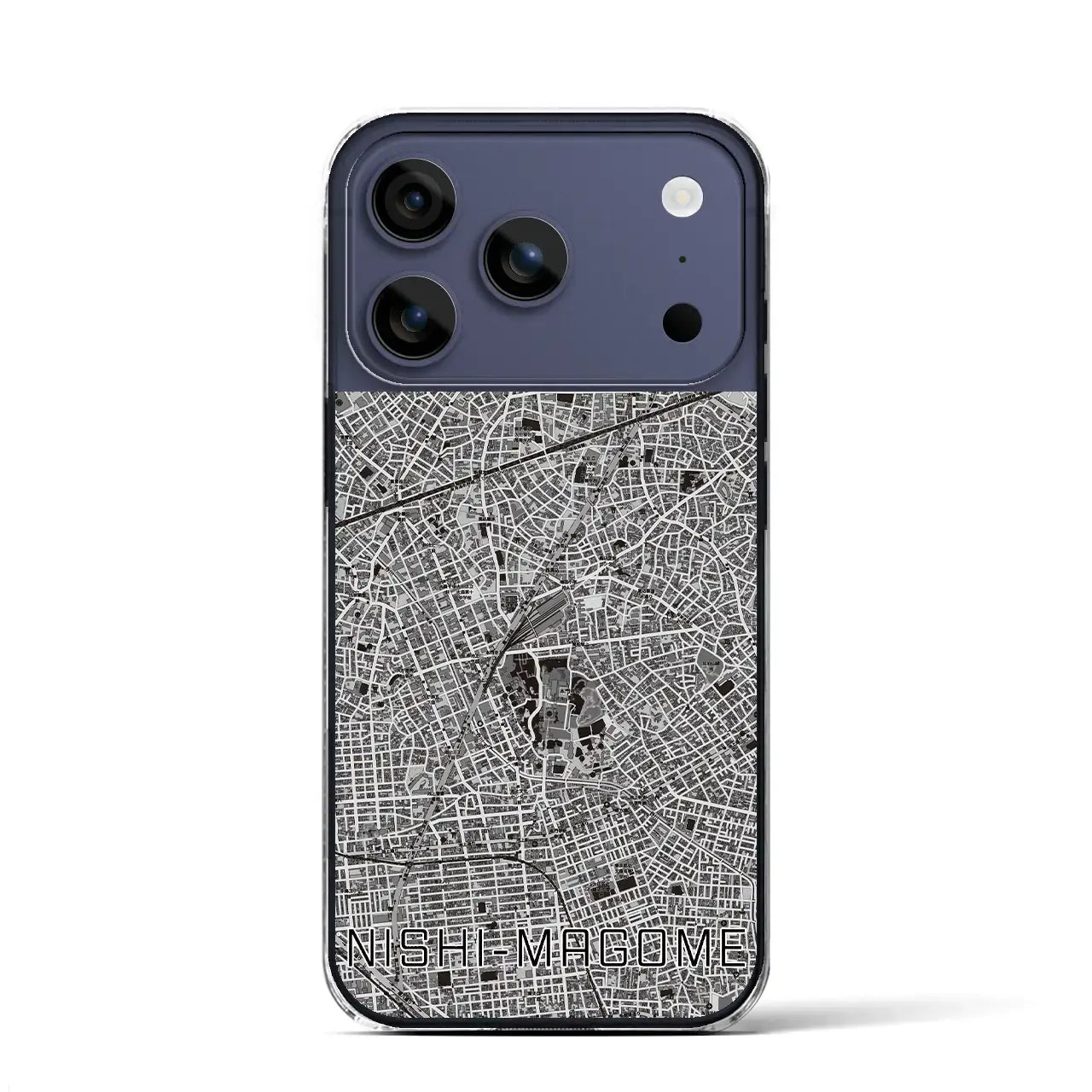 【西馬込(東京都)】地図柄iPhoneケース(クリアタイプ)