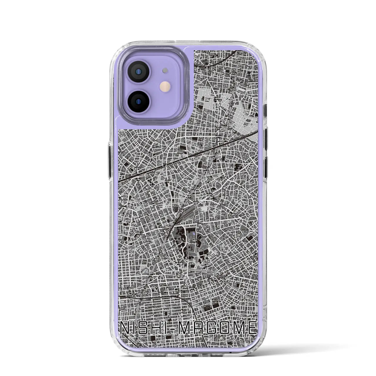 【西馬込(東京都)】地図柄iPhoneケース(MagSafeタイプ)