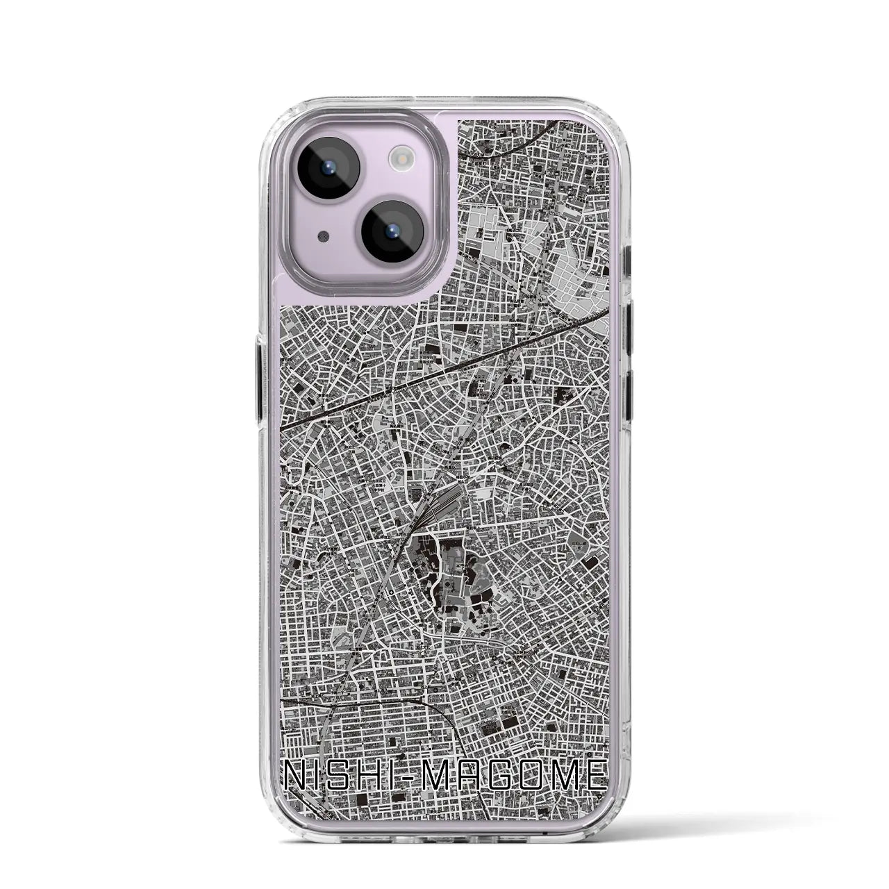 【西馬込(東京都)】地図柄iPhoneケース(MagSafeタイプ)