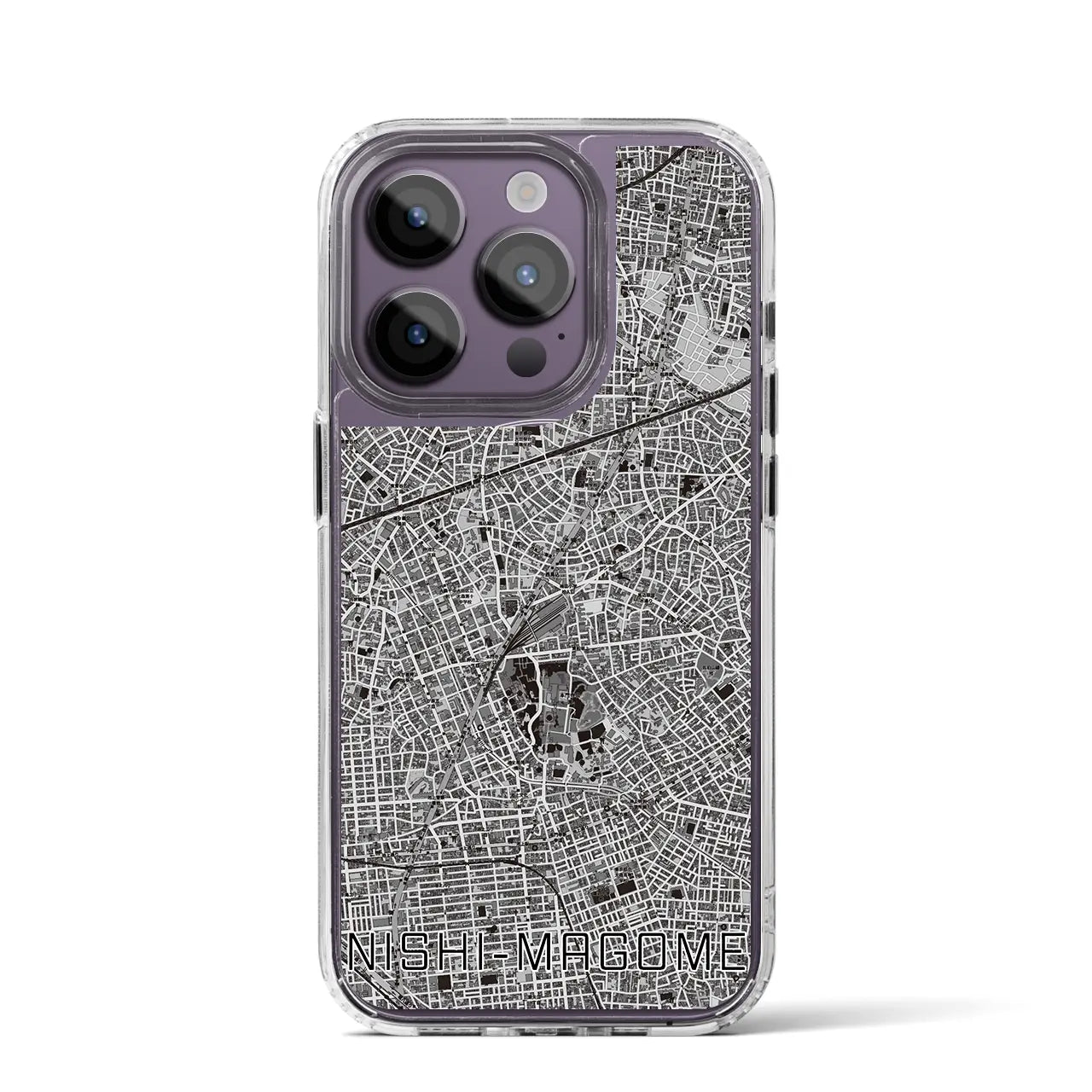 【西馬込(東京都)】地図柄iPhoneケース(MagSafeタイプ)