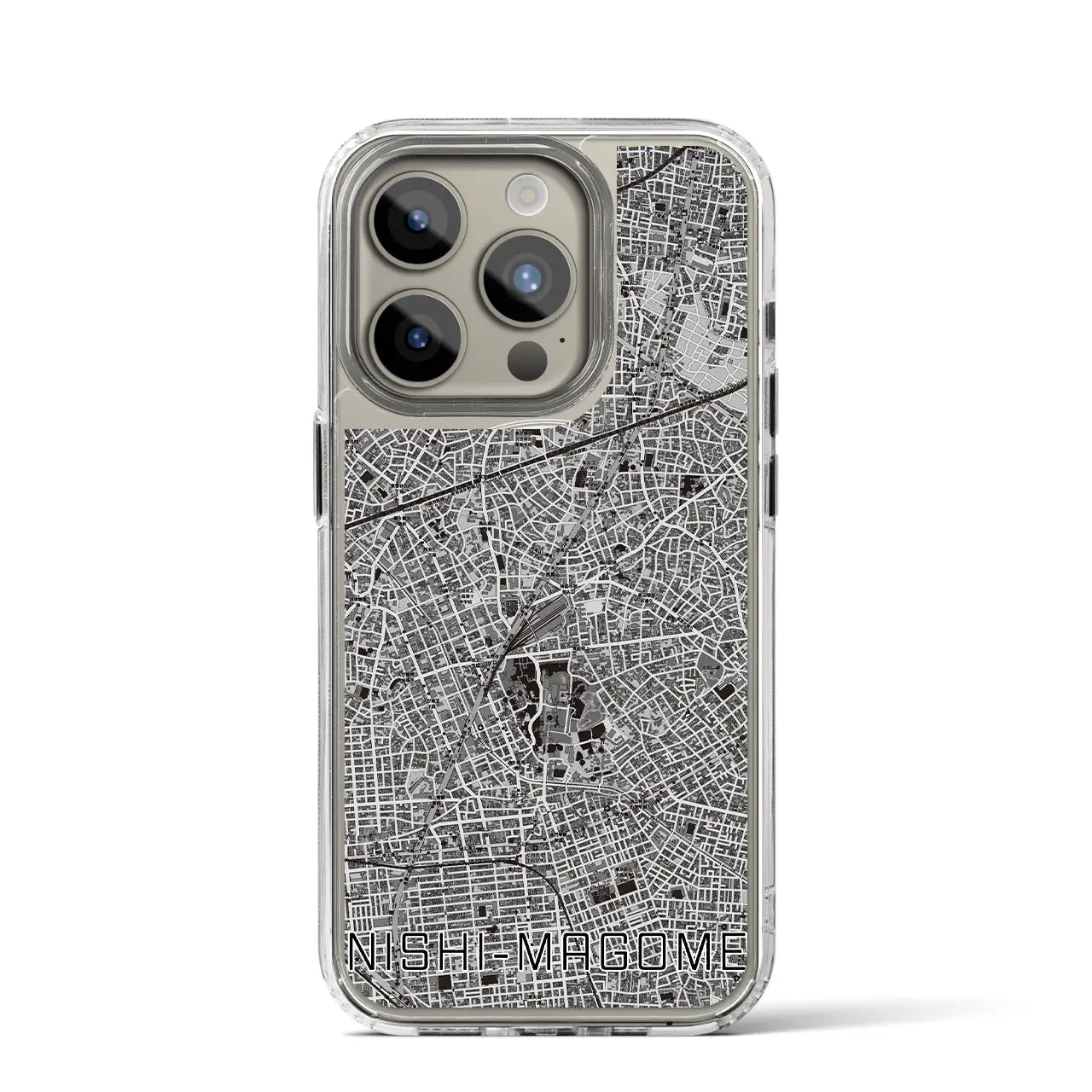 【西馬込(東京都)】地図柄iPhoneケース(MagSafeタイプ)