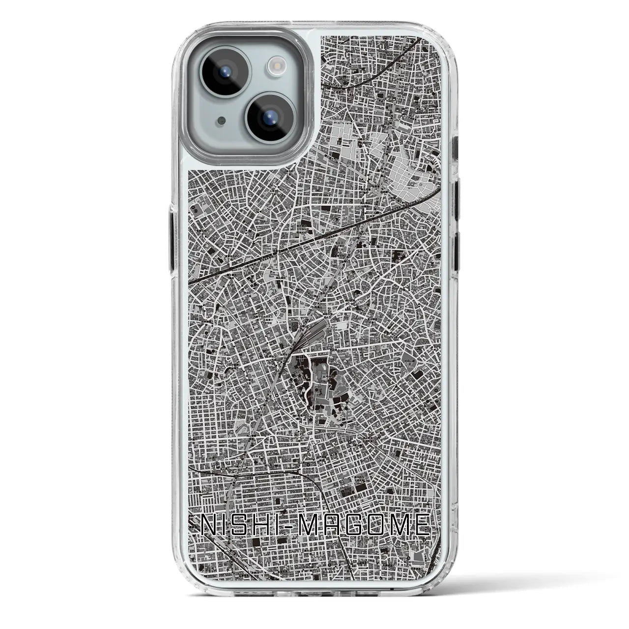 【西馬込(東京都)】地図柄iPhoneケース(MagSafeタイプ)