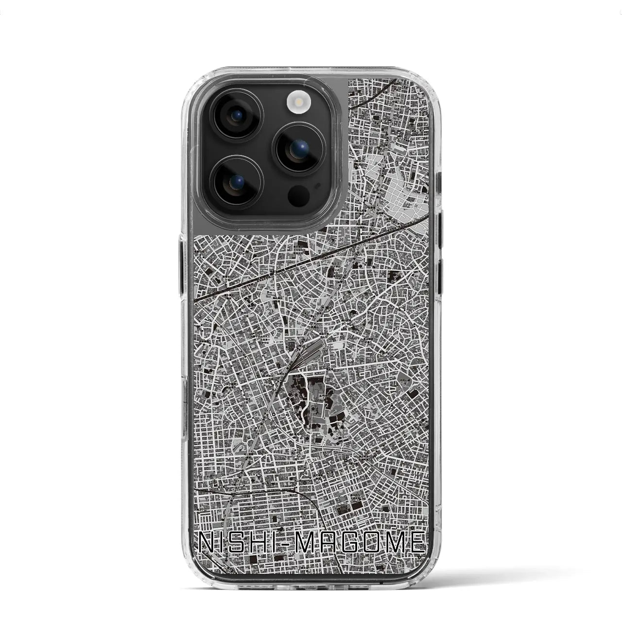 【西馬込(東京都)】地図柄iPhoneケース(MagSafeタイプ)