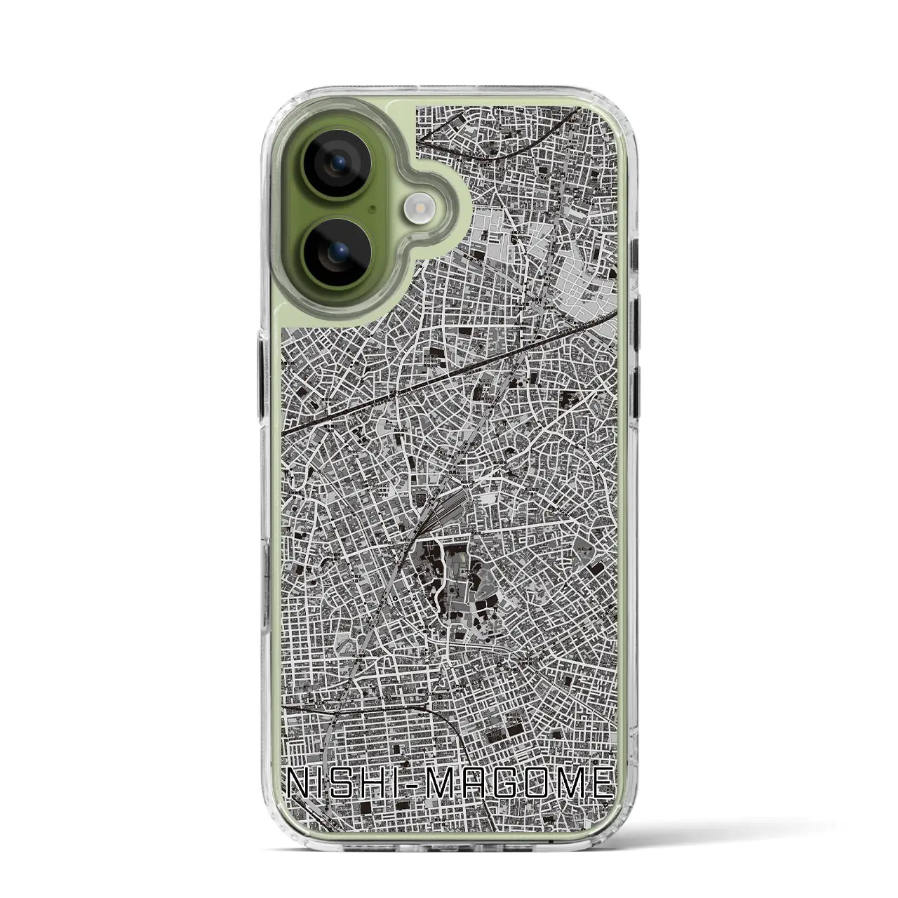 【西馬込(東京都)】地図柄iPhoneケース(MagSafeタイプ)