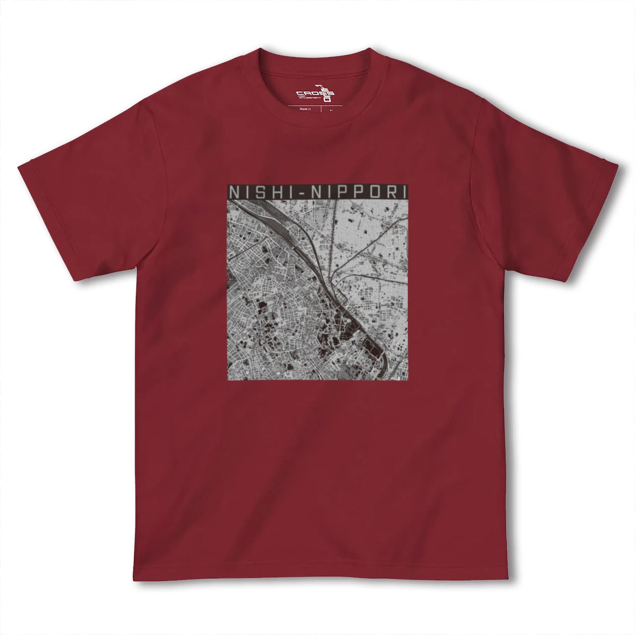 【西日暮里(東京都)】地図柄ヘビーウェイトTシャツ