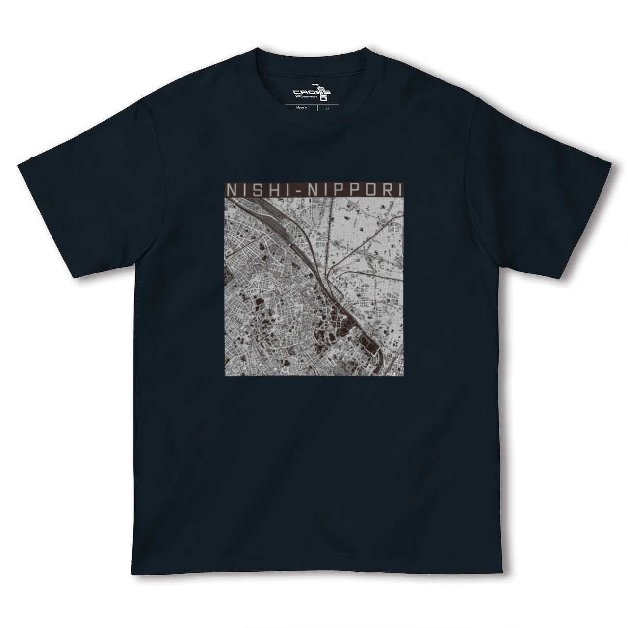 【西日暮里(東京都)】地図柄ヘビーウェイトTシャツ