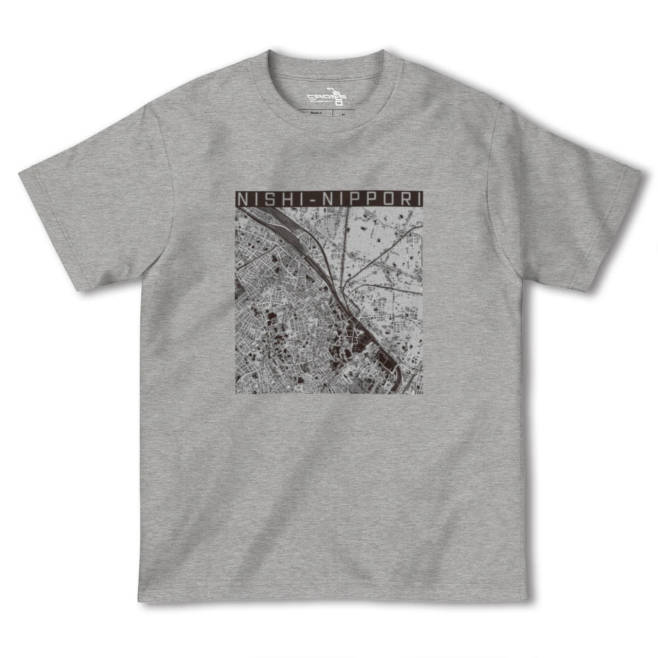 【西日暮里(東京都)】地図柄ヘビーウェイトTシャツ