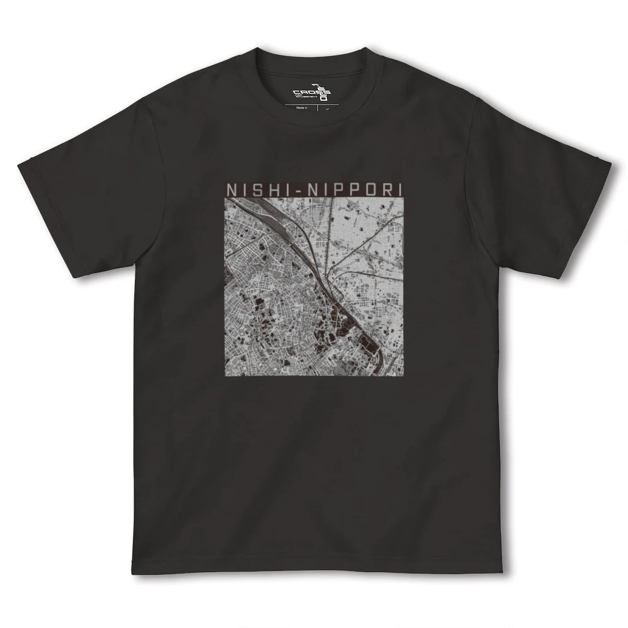 【西日暮里(東京都)】地図柄ヘビーウェイトTシャツ