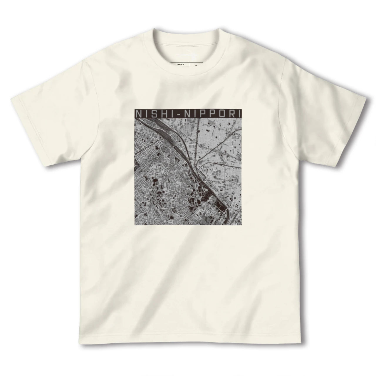 【西日暮里(東京都)】地図柄ヘビーウェイトTシャツ