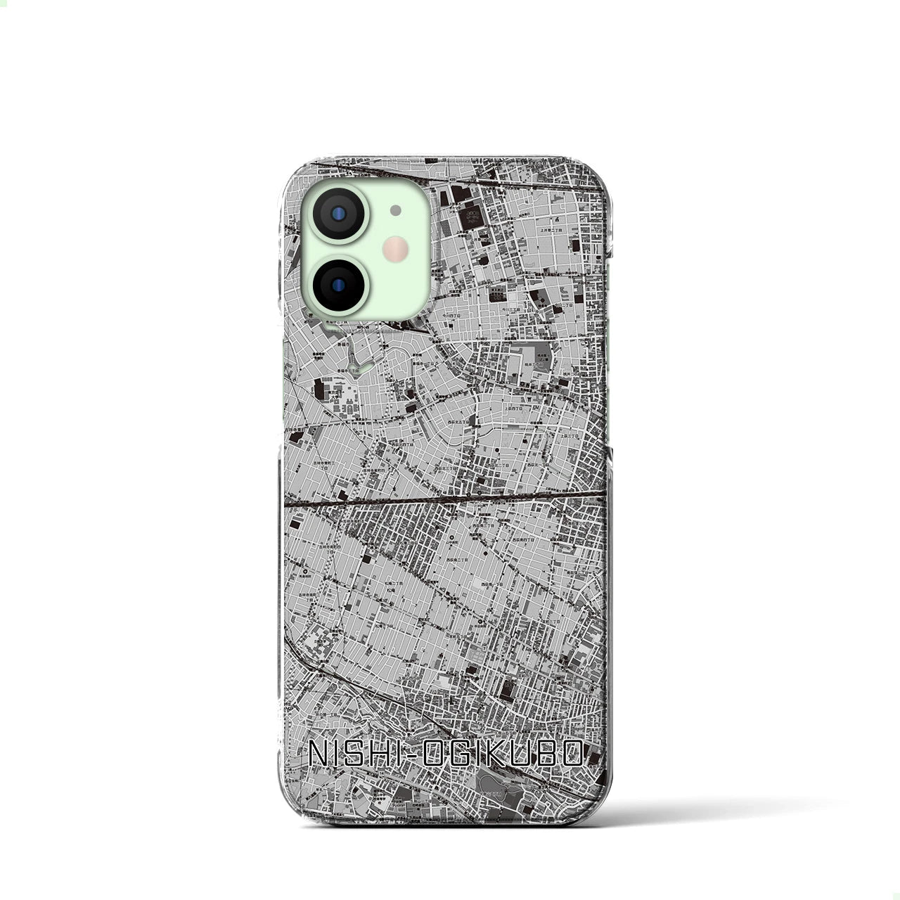 【西荻窪2(東京都)】地図柄iPhoneケース(クリアタイプ)