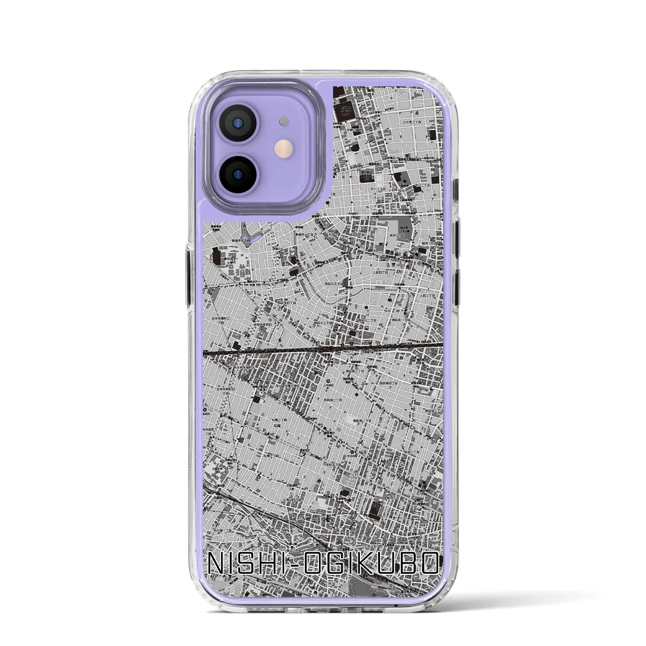 【西荻窪2(東京都)】地図柄iPhoneケース(MagSafeタイプ)