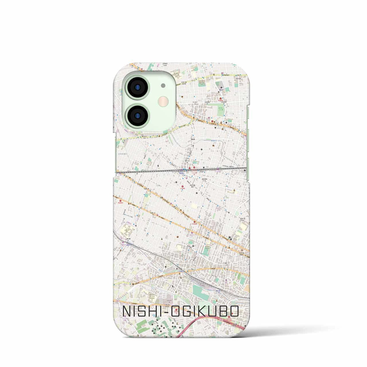 【西荻窪(東京都)】地図柄iPhoneケース(バックカバータイプ)