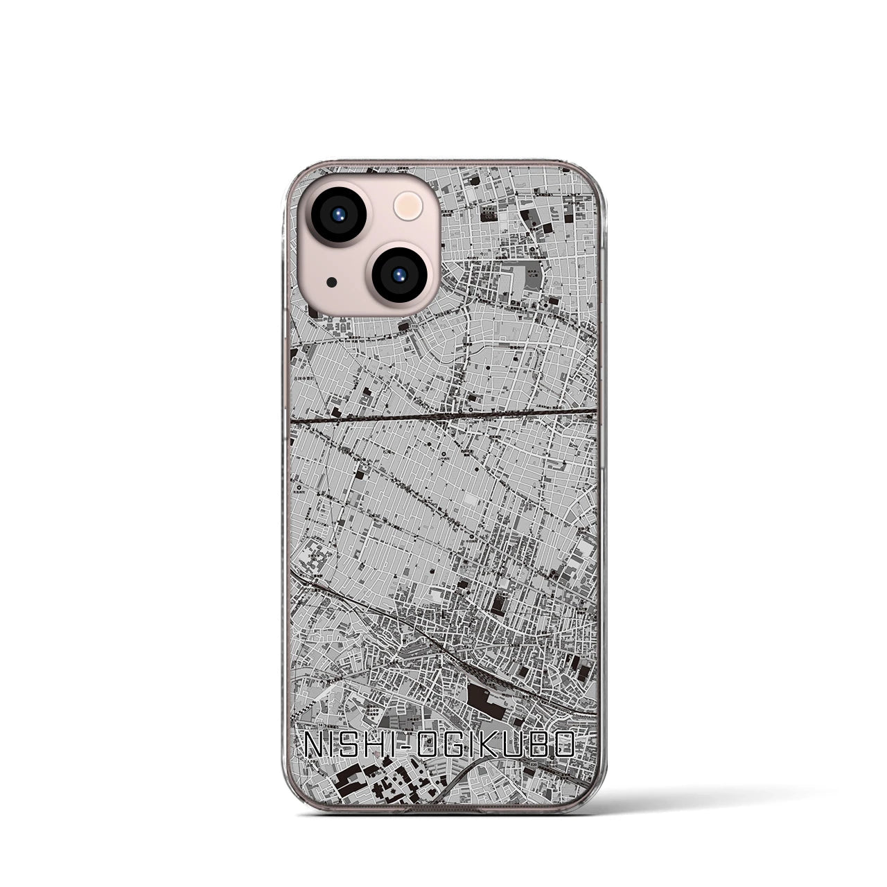 【西荻窪(東京都)】地図柄iPhoneケース(クリアタイプ)