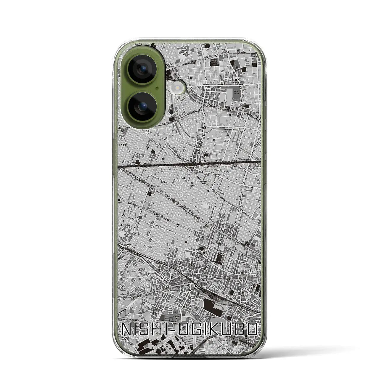 【西荻窪(東京都)】地図柄iPhoneケース(クリアタイプ)