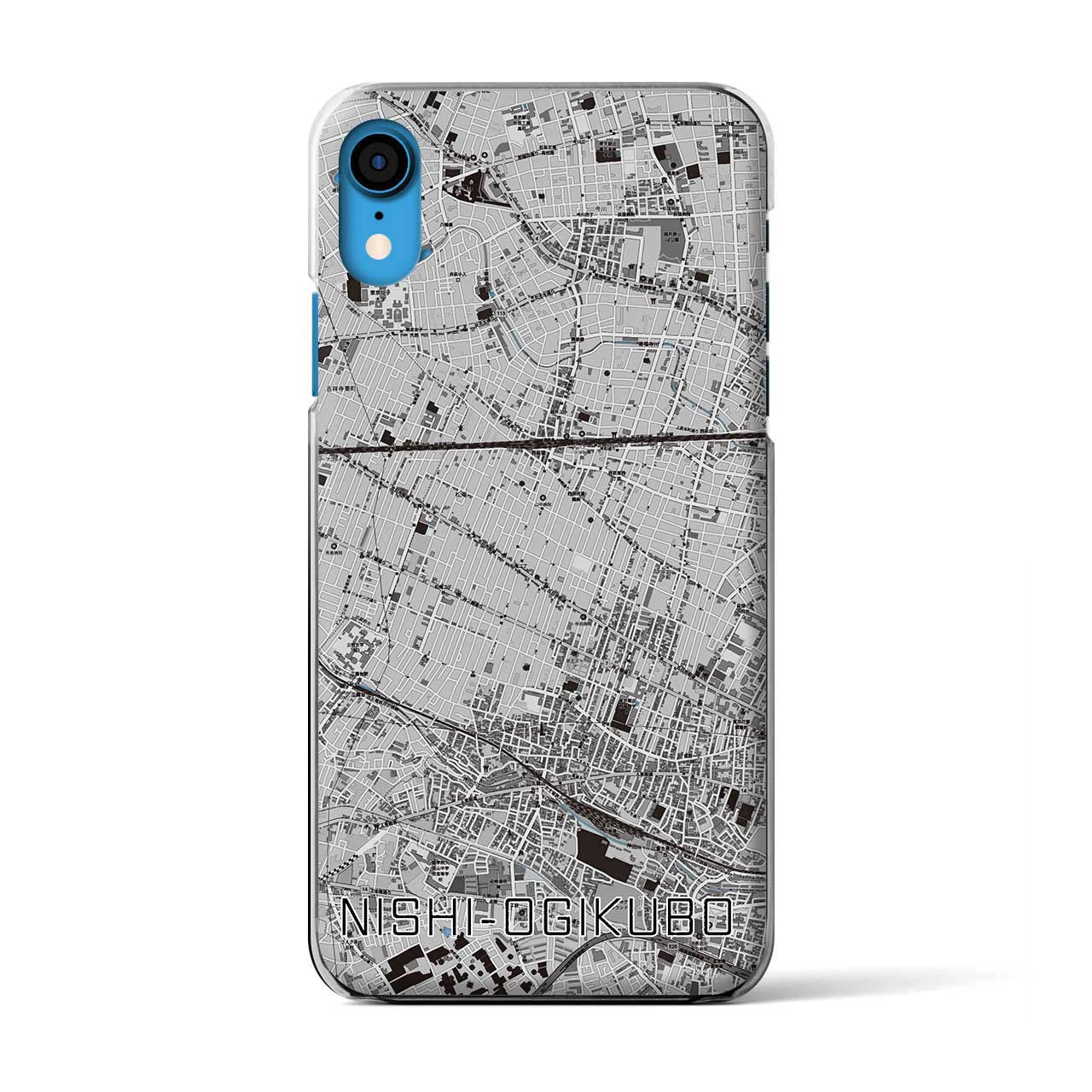 【西荻窪(東京都)】地図柄iPhoneケース(クリアタイプ)