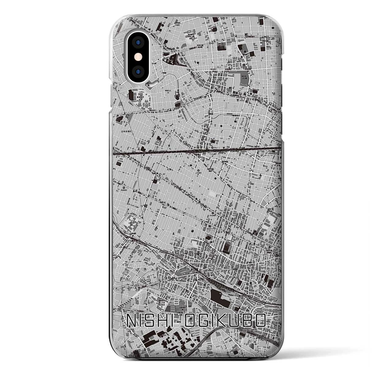 【西荻窪(東京都)】地図柄iPhoneケース(クリアタイプ)