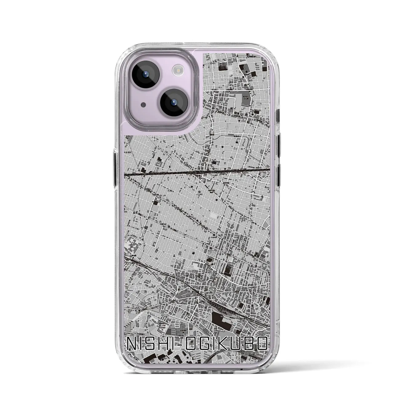 【西荻窪(東京都)】地図柄iPhoneケース(MagSafeタイプ)