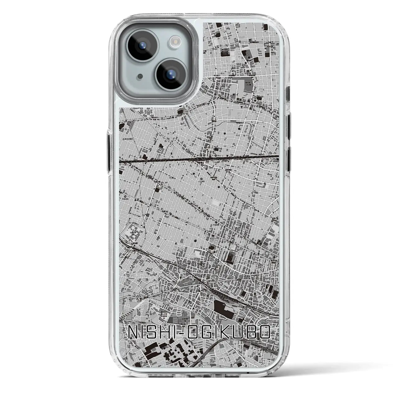 【西荻窪(東京都)】地図柄iPhoneケース(MagSafeタイプ)