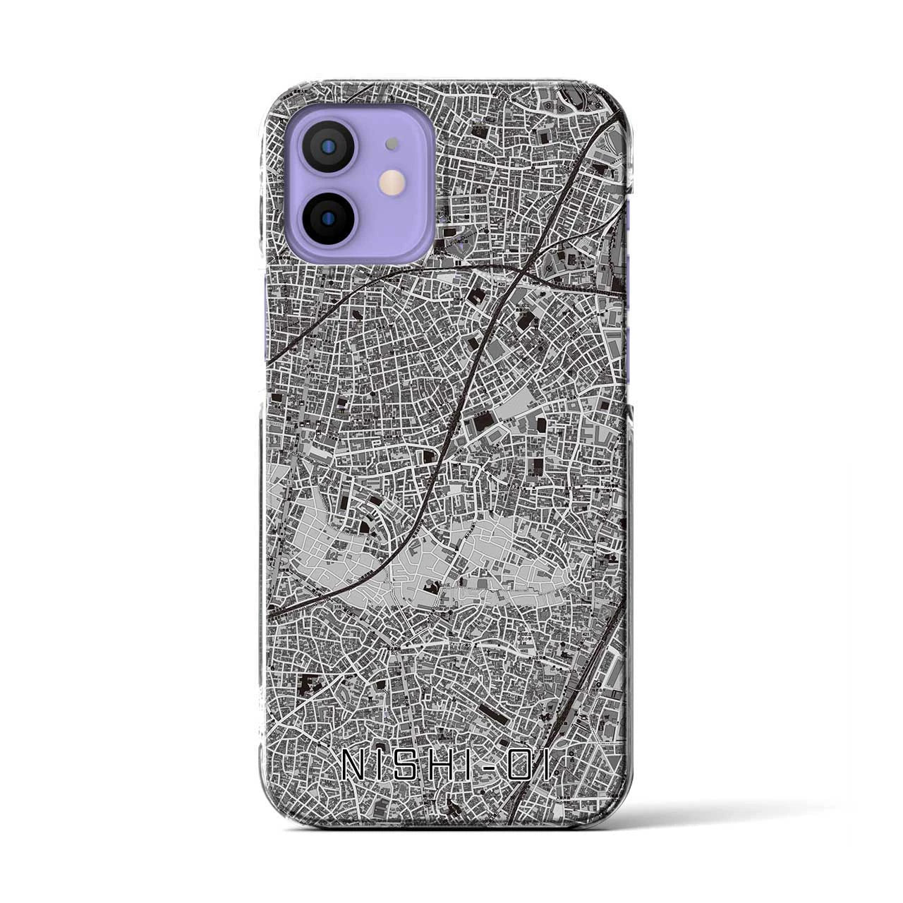 【西大井(東京都)】地図柄iPhoneケース(クリアタイプ)