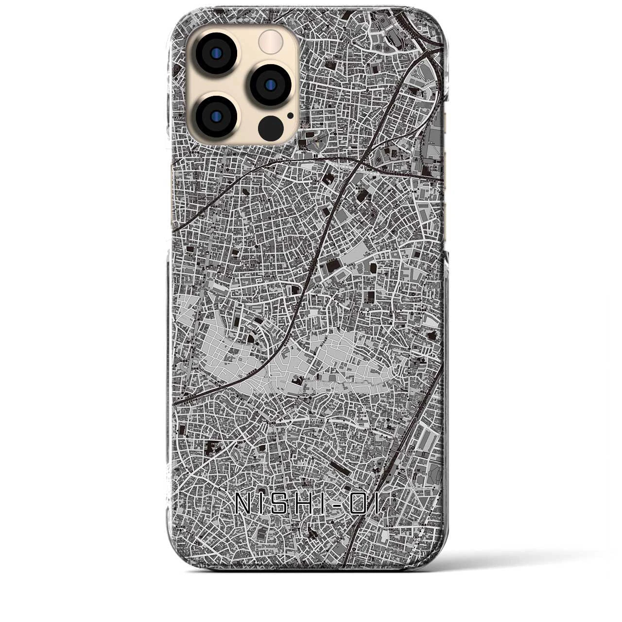 【西大井(東京都)】地図柄iPhoneケース(クリアタイプ)