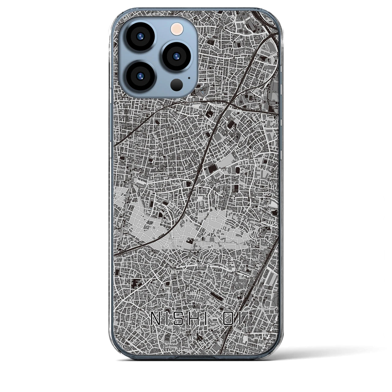 【西大井(東京都)】地図柄iPhoneケース(クリアタイプ)