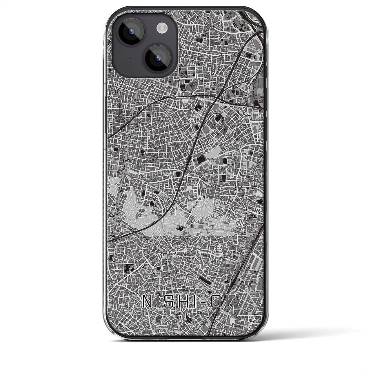 【西大井(東京都)】地図柄iPhoneケース(クリアタイプ)