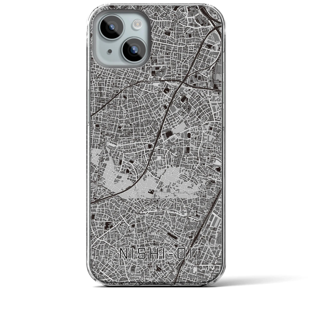 【西大井(東京都)】地図柄iPhoneケース(クリアタイプ)