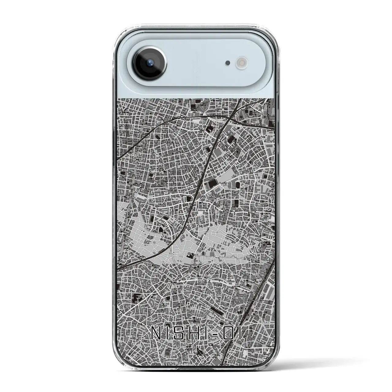 【西大井(東京都)】地図柄iPhoneケース(クリアタイプ)