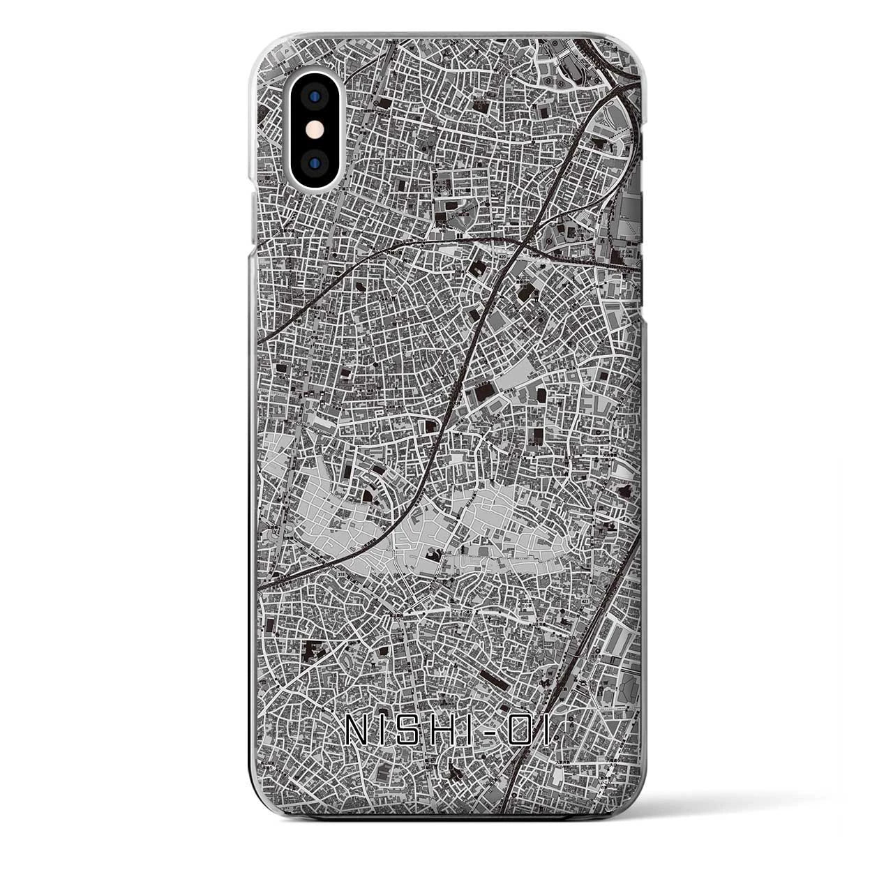 【西大井(東京都)】地図柄iPhoneケース(クリアタイプ)