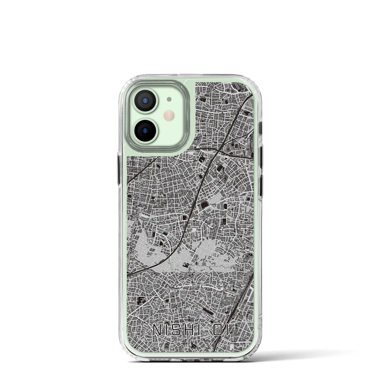 【西大井(東京都)】地図柄iPhoneケース(MagSafeタイプ)