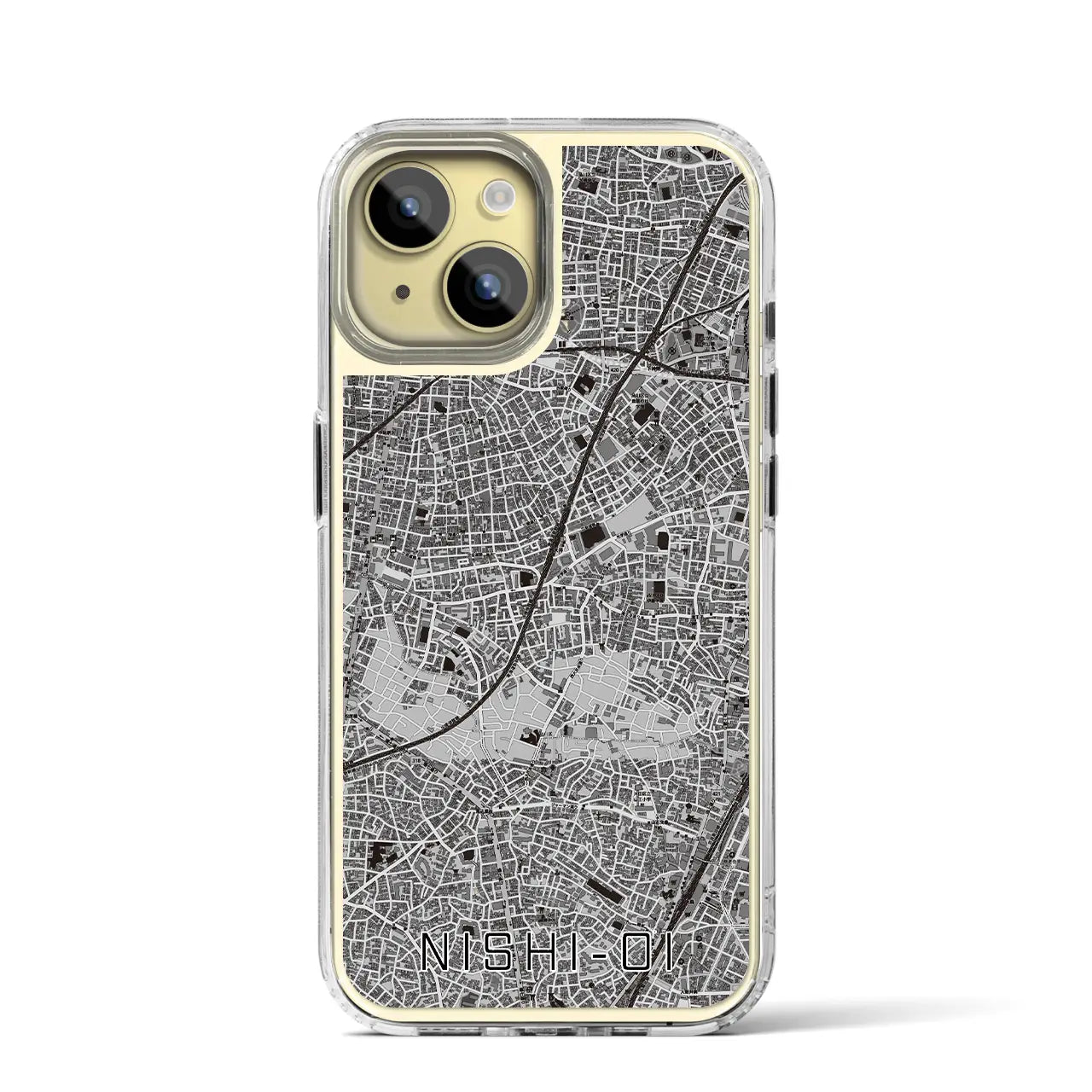 【西大井(東京都)】地図柄iPhoneケース(MagSafeタイプ)