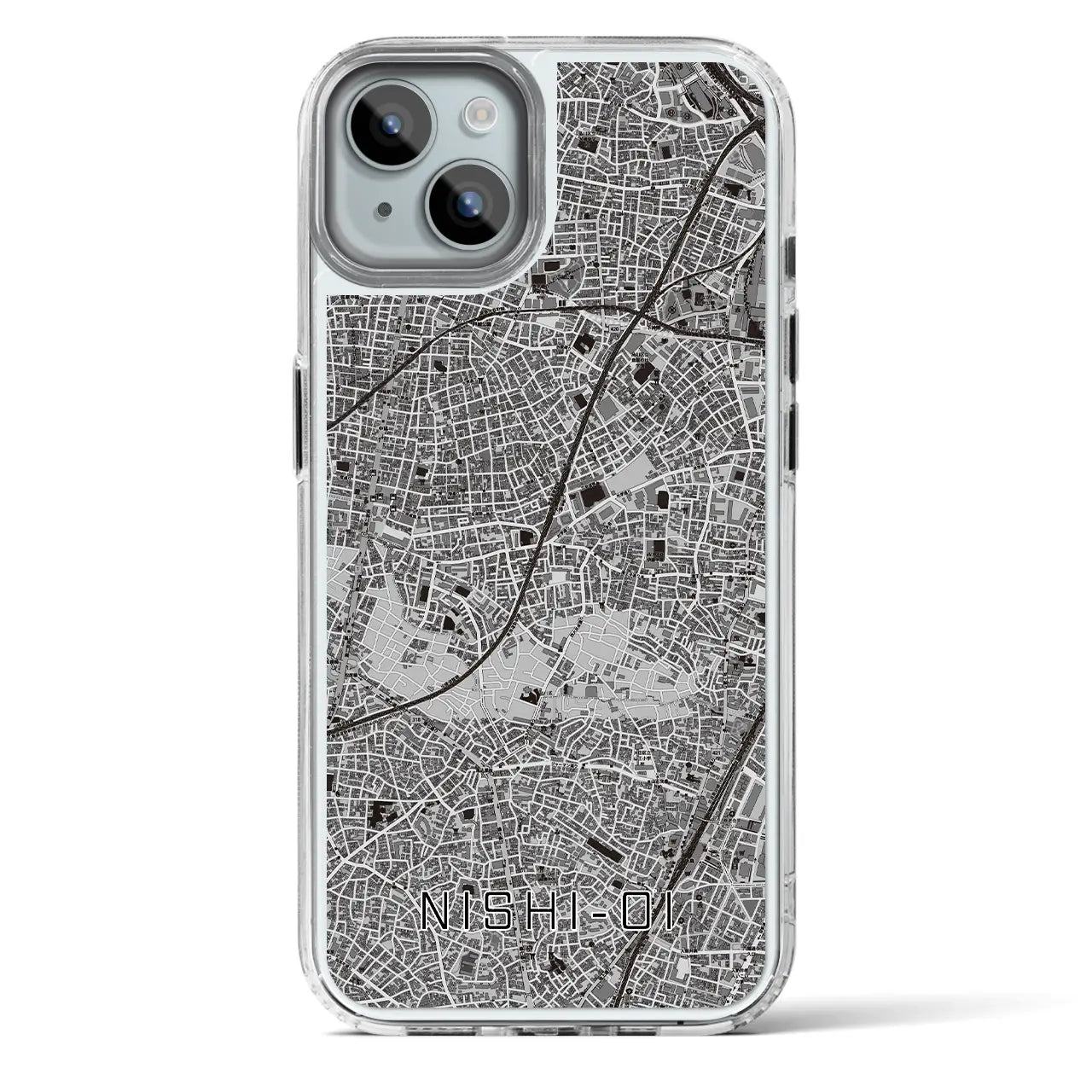 【西大井(東京都)】地図柄iPhoneケース(MagSafeタイプ)