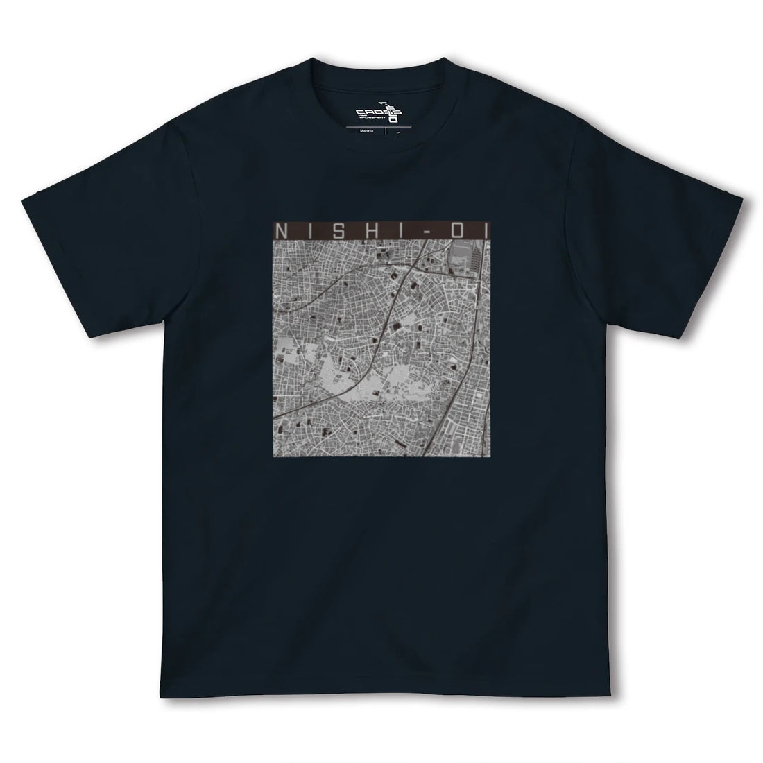 【西大井(東京都)】地図柄ヘビーウェイトTシャツ