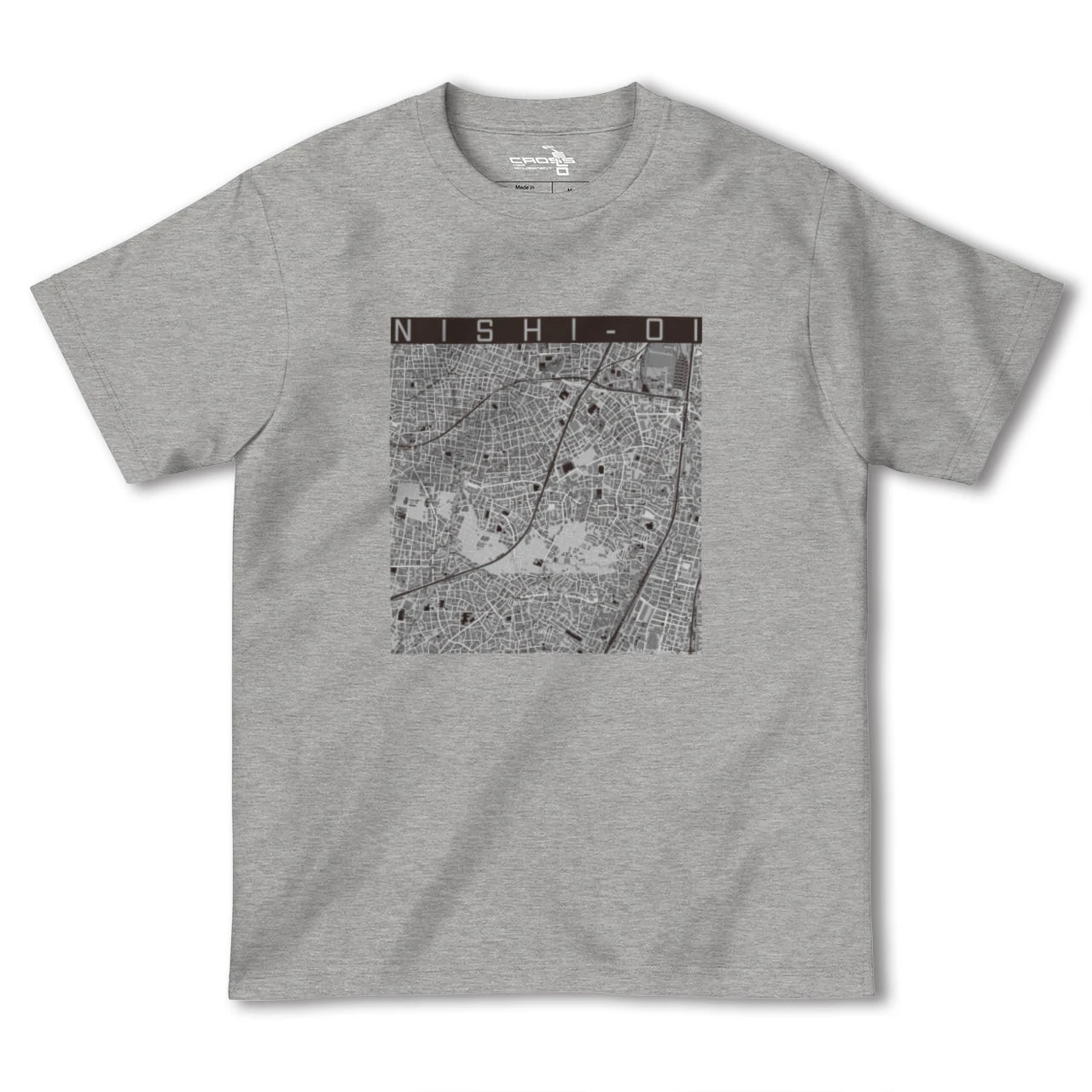 【西大井(東京都)】地図柄ヘビーウェイトTシャツ