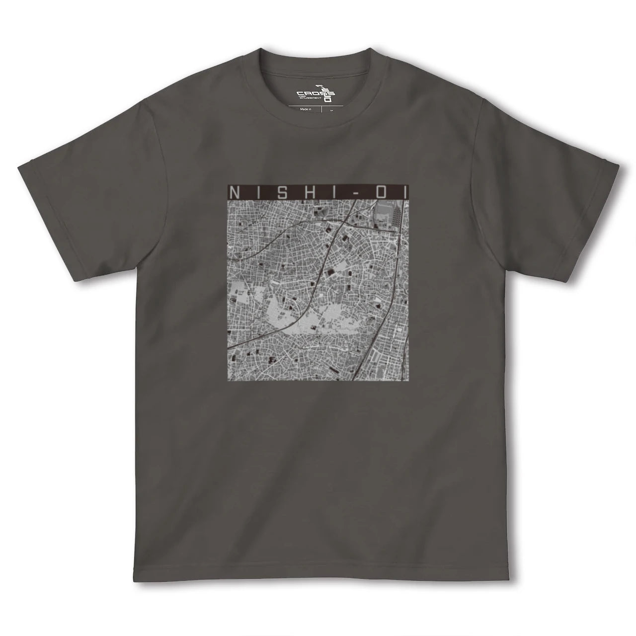 【西大井(東京都)】地図柄ヘビーウェイトTシャツ