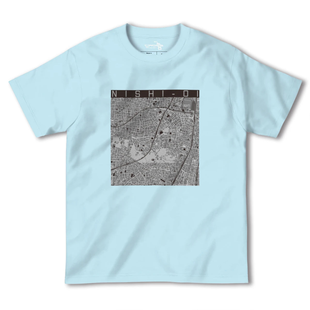 【西大井(東京都)】地図柄ヘビーウェイトTシャツ