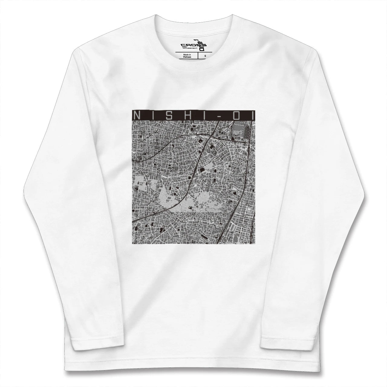 【西大井(東京都)】地図柄ロングスリーブTシャツ