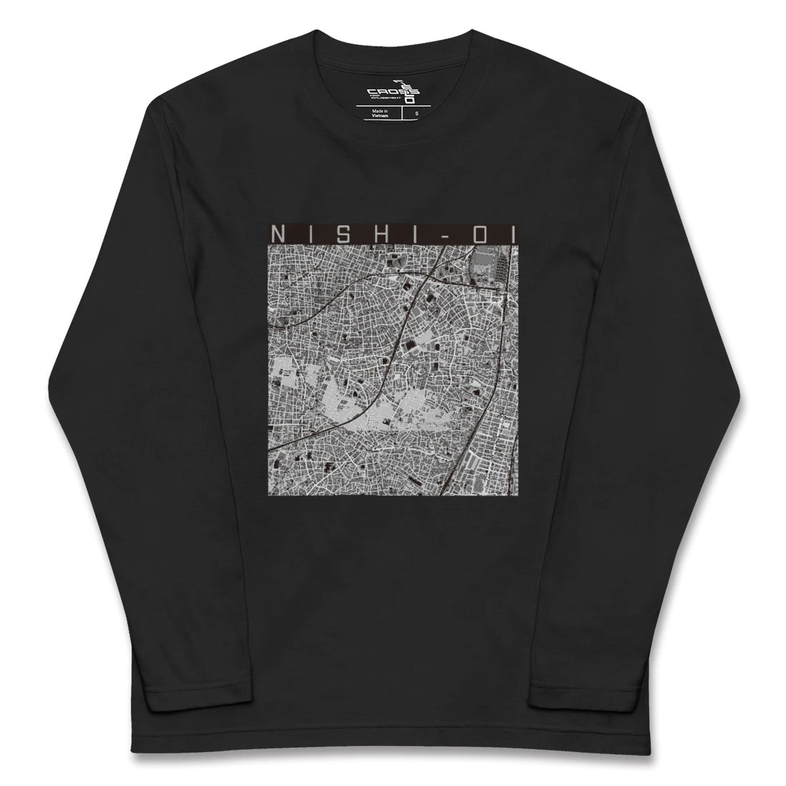 【西大井(東京都)】地図柄ロングスリーブTシャツ