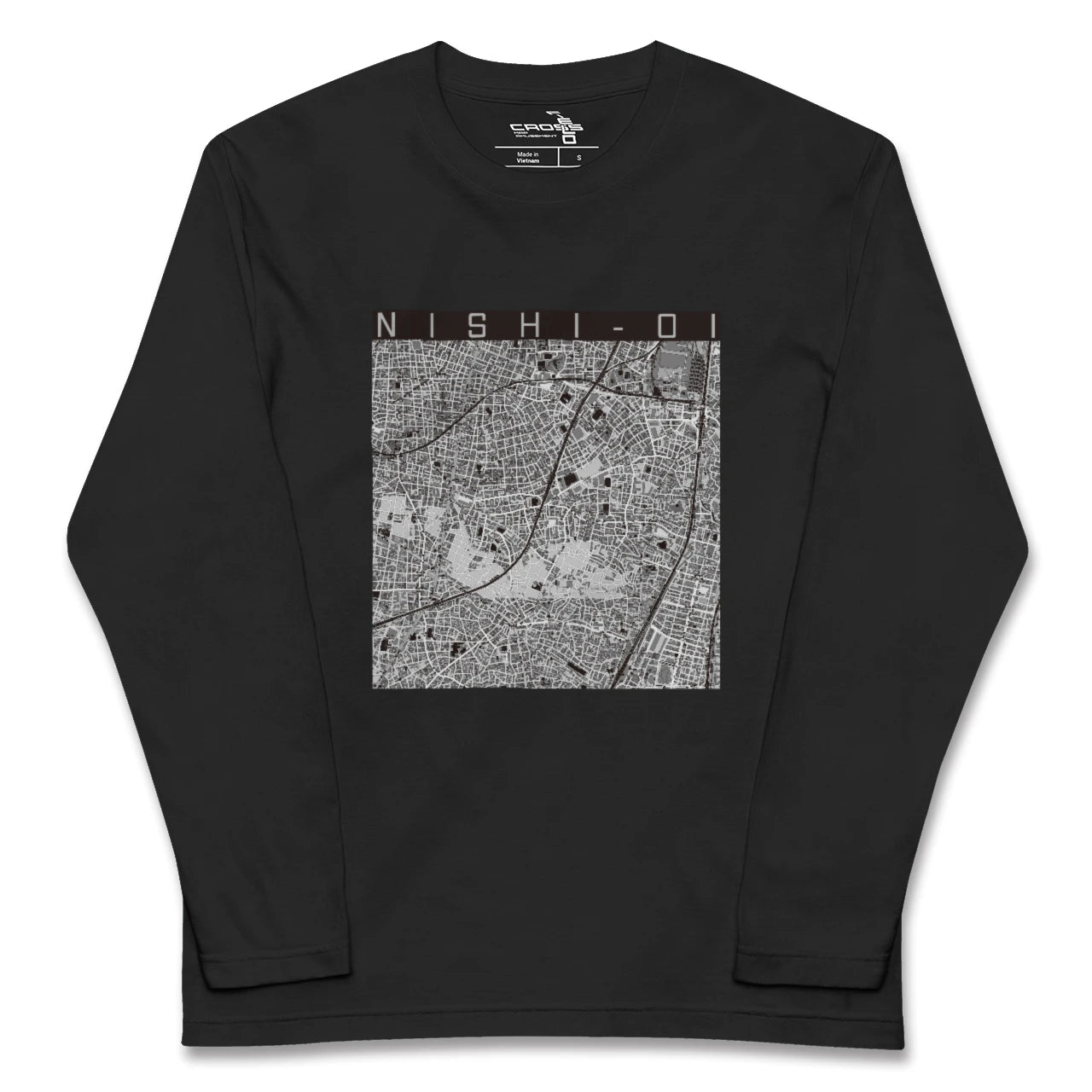 【西大井(東京都)】地図柄ロングスリーブTシャツ